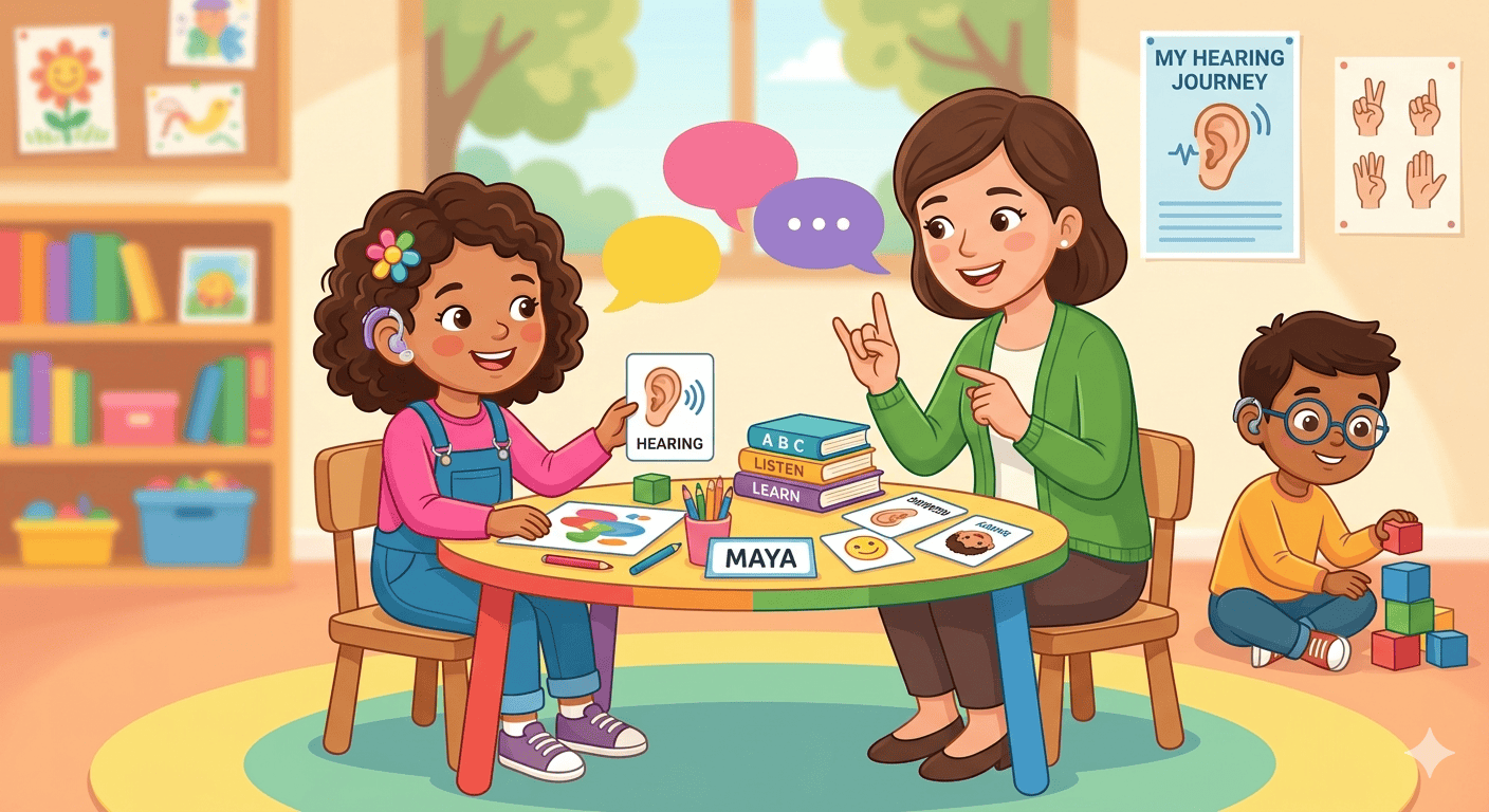 Hearing loss speech therapy at Growing Stars Lucknow