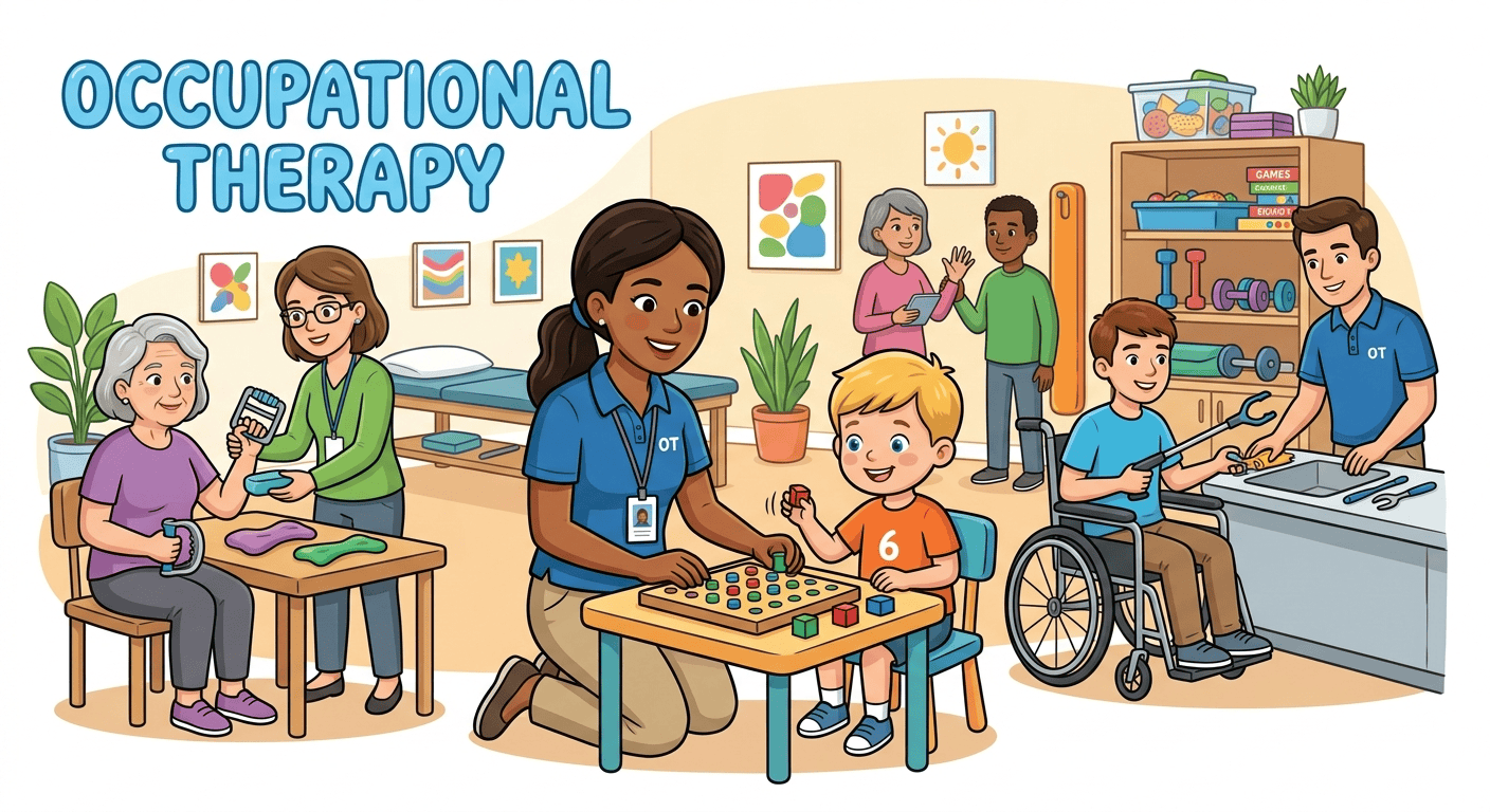 Occupational therapy session with sensory play at Growing Stars Lucknow